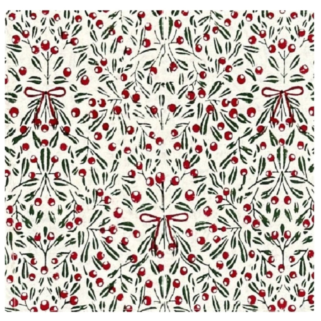 Set of 4 Mistletoe Napkins - The Well Appointed House