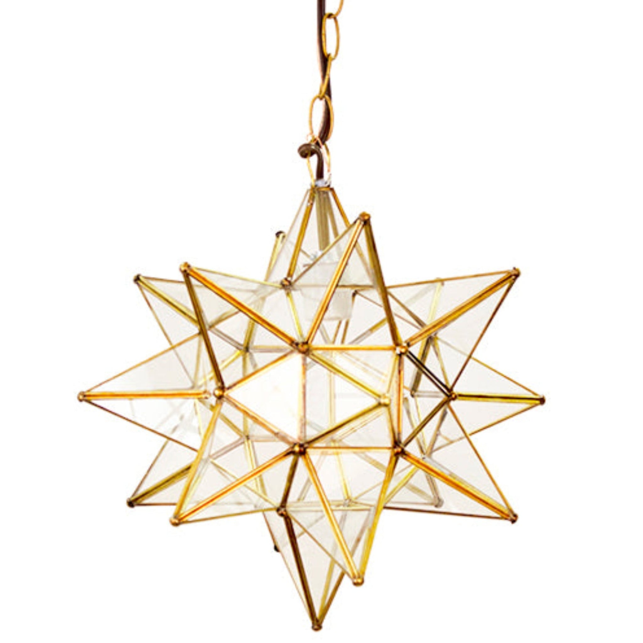 Moravian Medium Star Light Pendant in Brass – The Well Appointed House