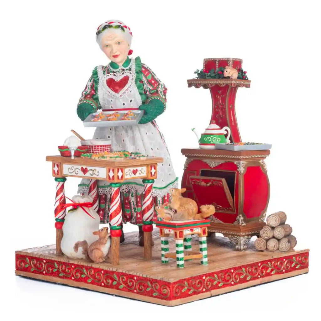 Mrs Claus Baking for Christmas Figurine-The Well Appointed House