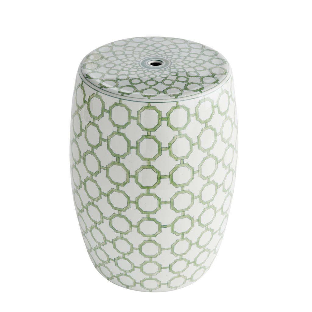 Imperial Link Ceramic Garden Stool - The Well Appointed House