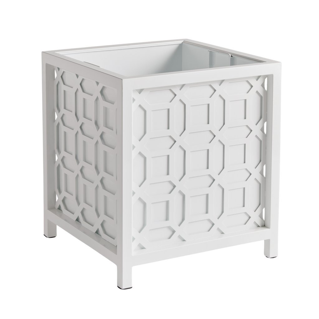 White Traforo Planter - The Well Appointed House