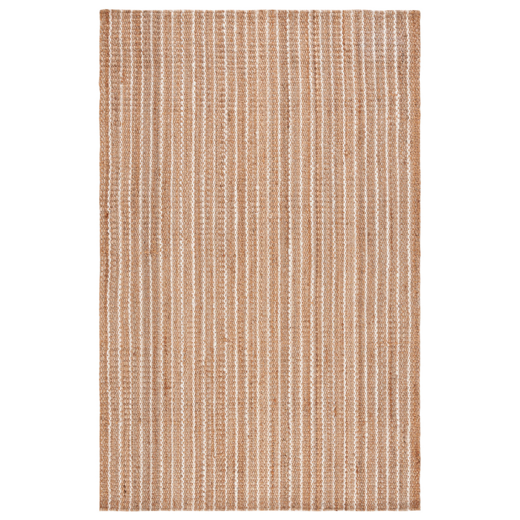 Natural Fiber Jute & Coir Striped Area Rug - The Well Appointed House