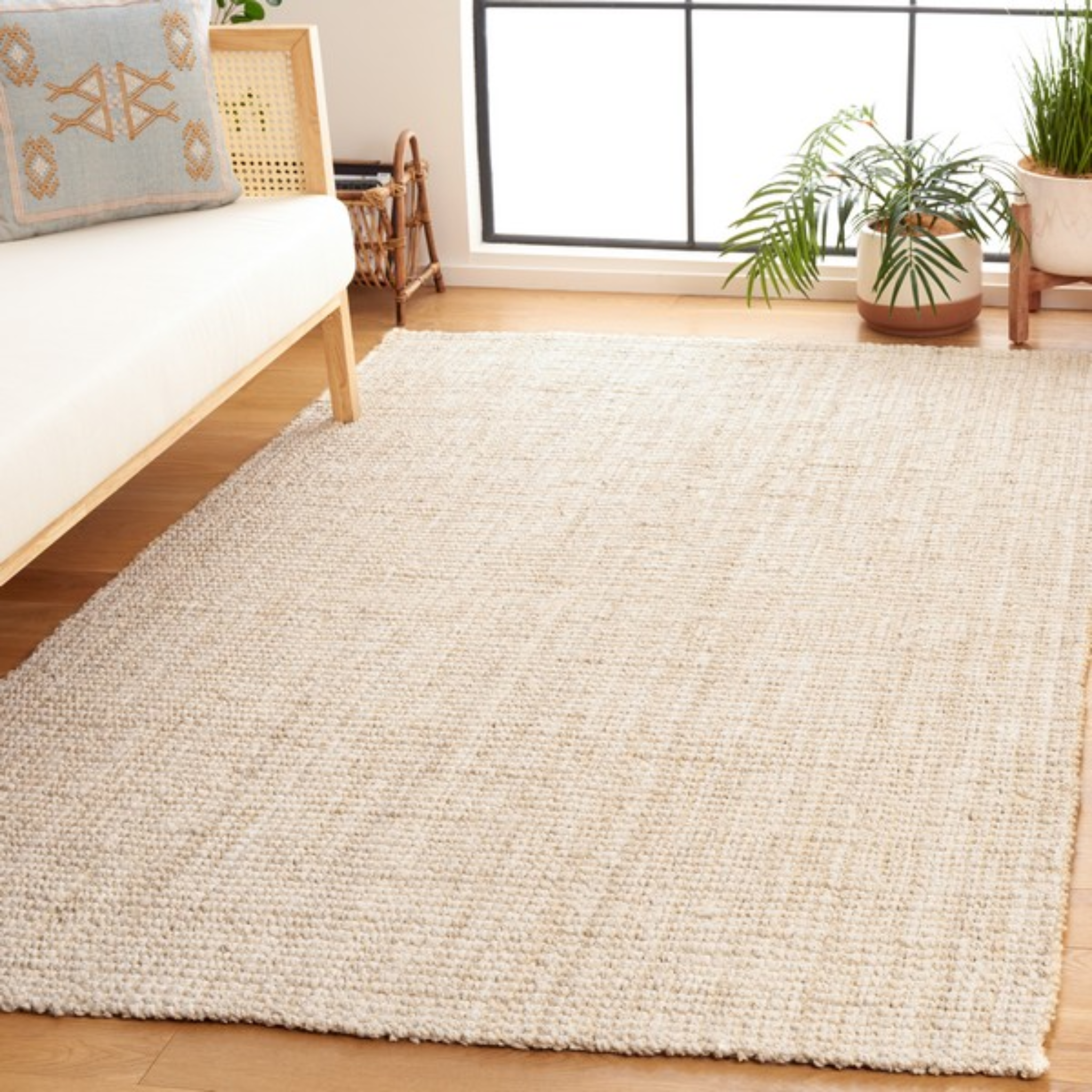 Natural Fiber Bleached Ivory Area Rug – The Well Appointed House