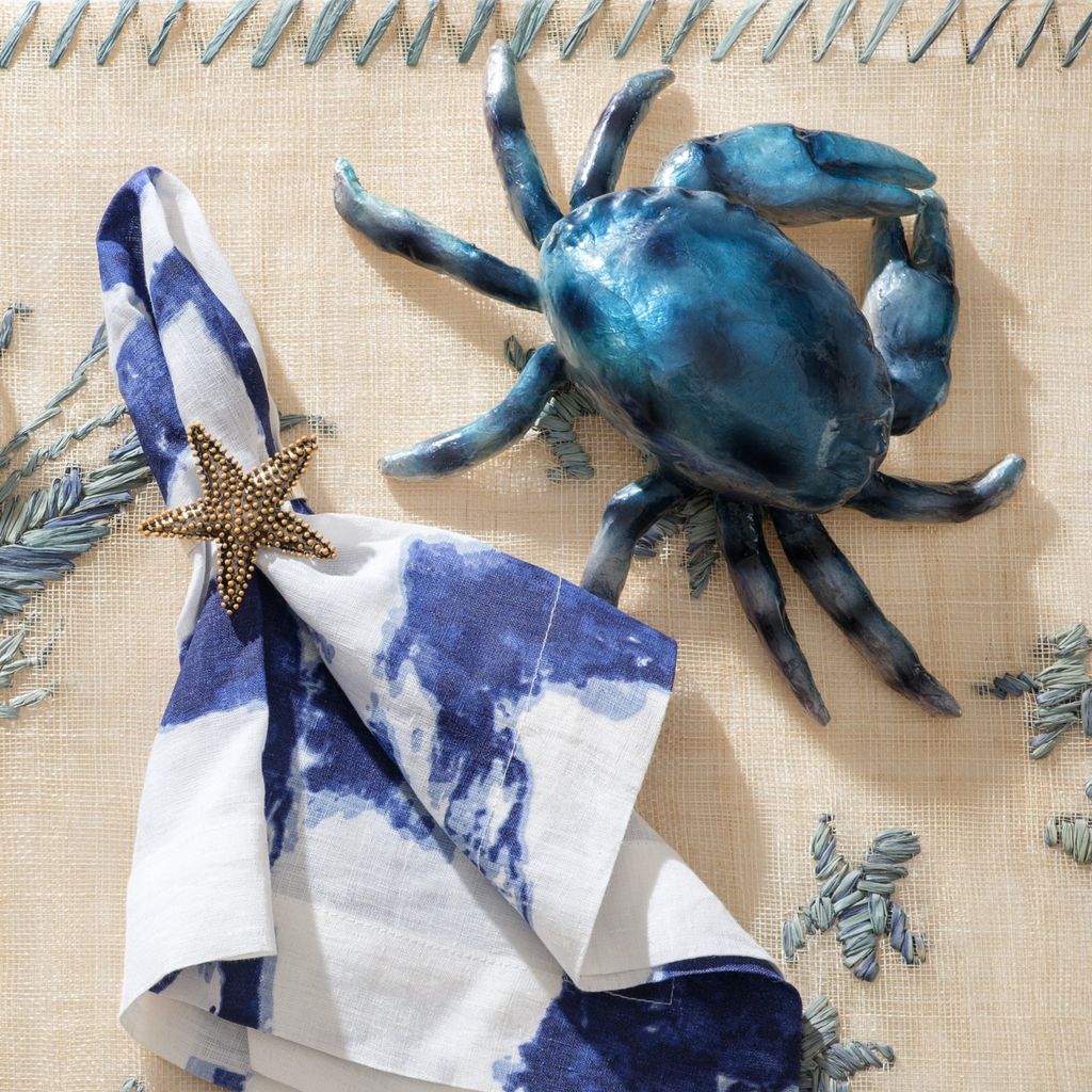 Nantucket Starfish Napkin Rings, Set of Four - The Well Appointed House