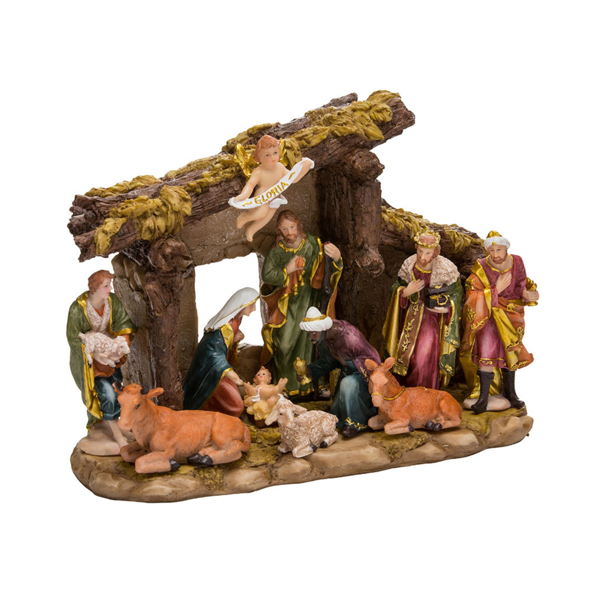 Nativity Set With 11 Figures and Stable – The Well Appointed House