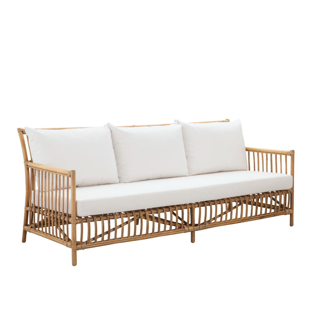 Natural Rattan 3-Seater Sofa- The Well Appointed House