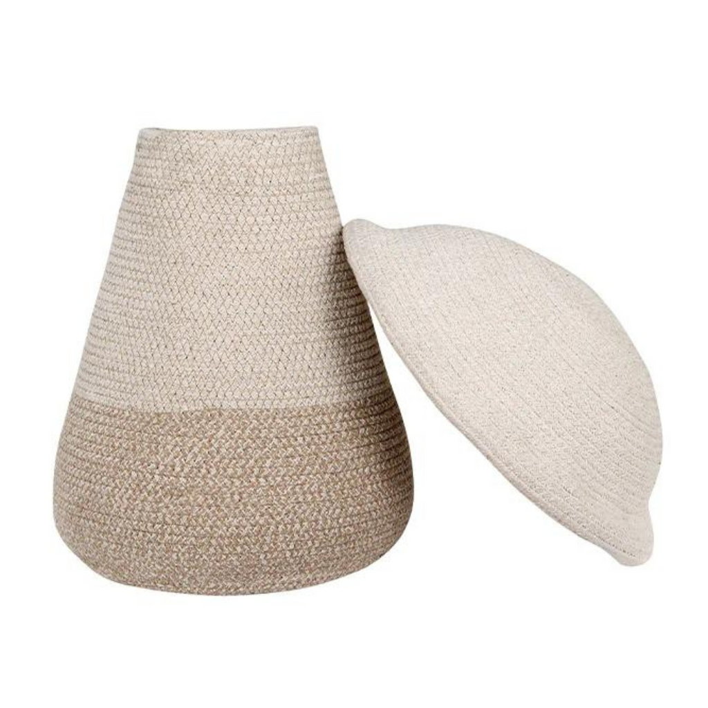 Natural Cotton Woven Mushroom Basket - Little Loves Baskets & Hampers - The Well Appointed House