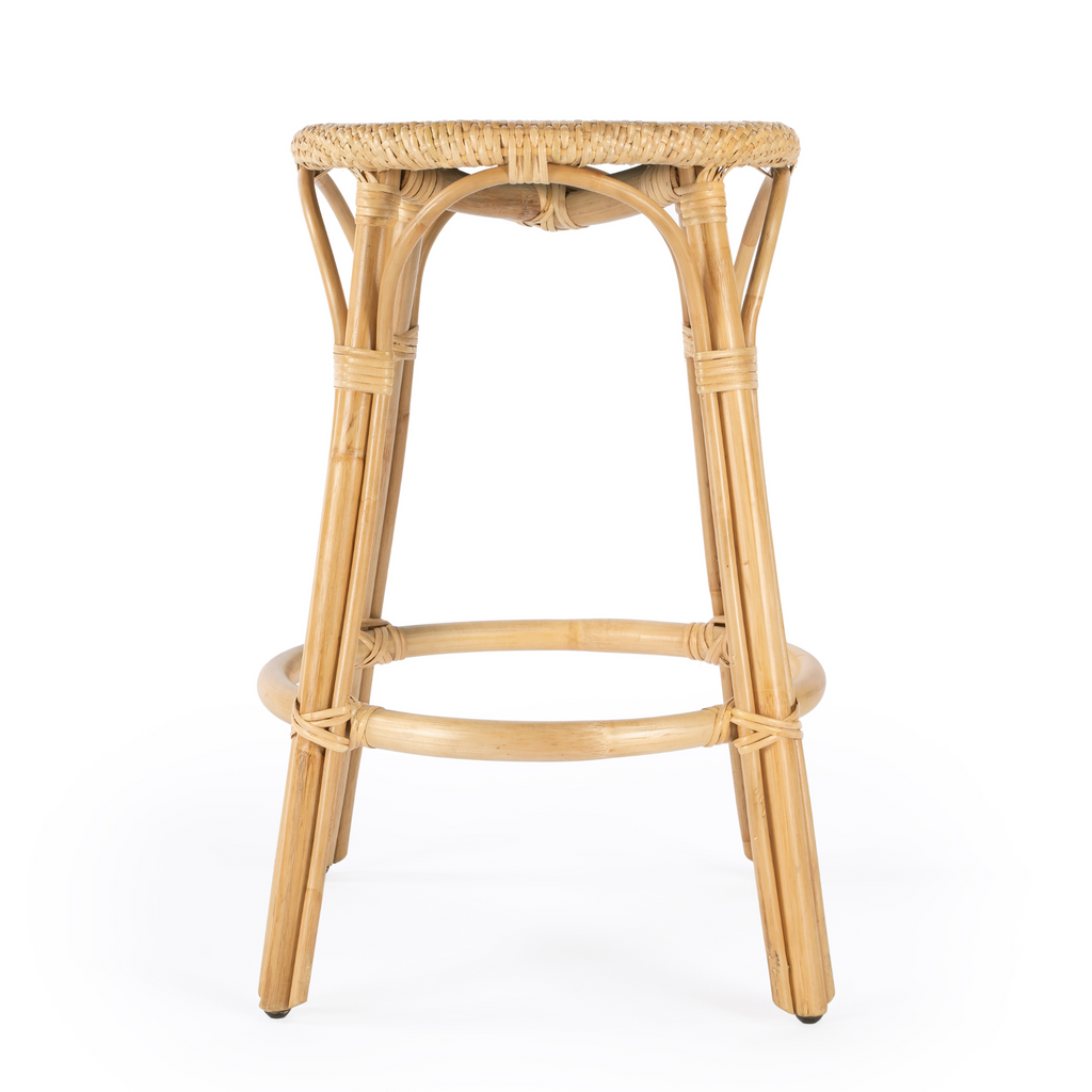 Natural Rattan Frame Counter Stool - The Well Appointed House