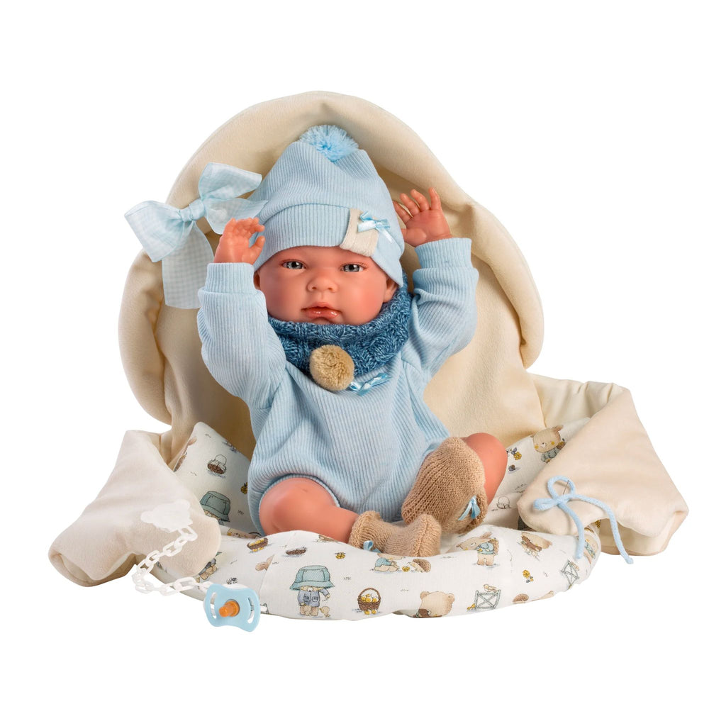 Newborn Doll Kyle with Sleeping Bag- The Well Appointed House