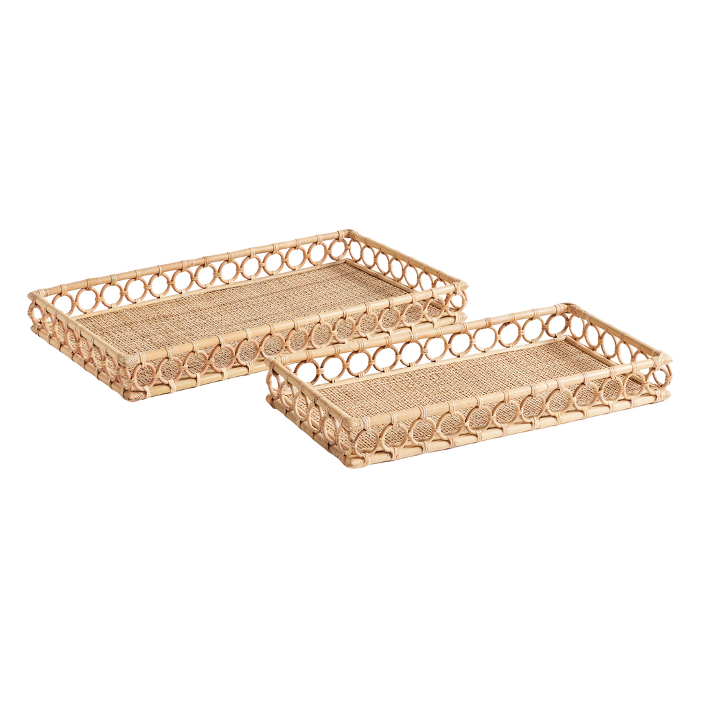 Set of Two Nested Ninette Rectangular Trays - The Well Appointed House