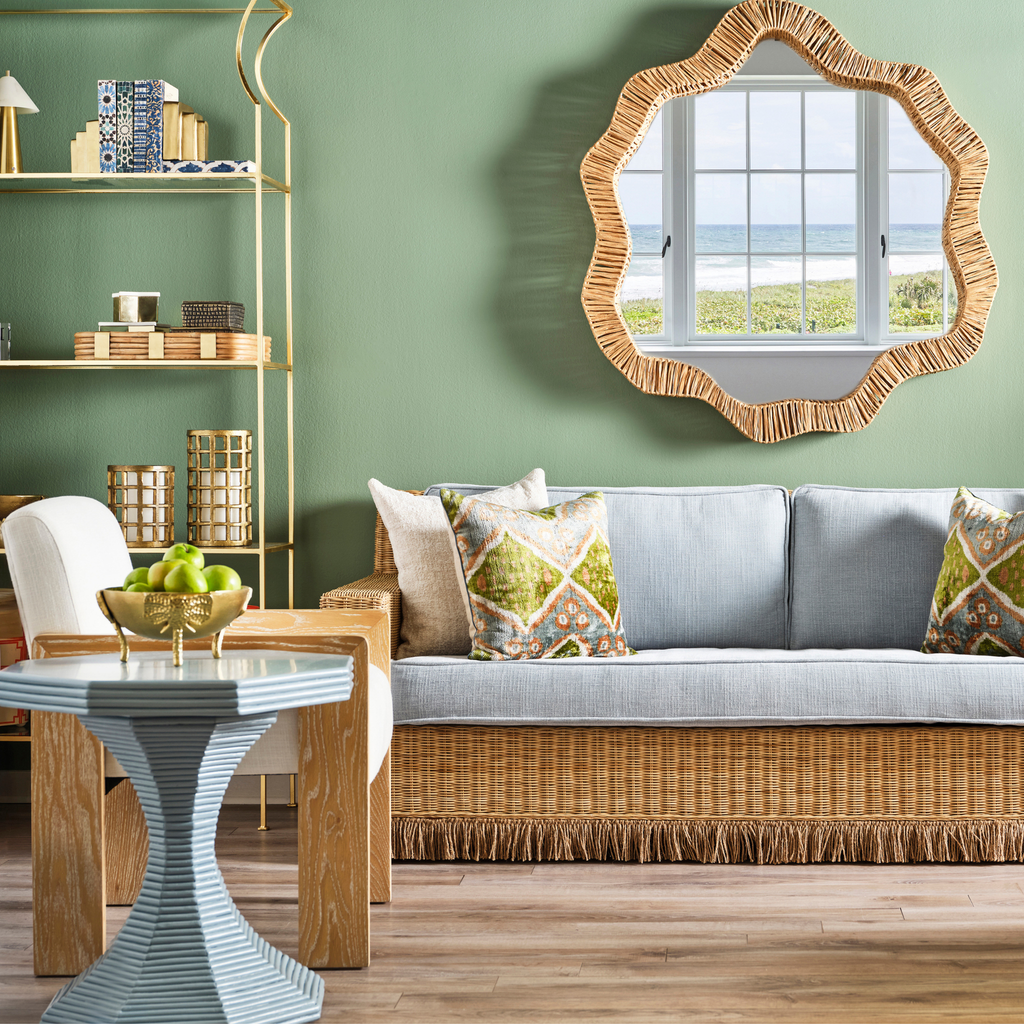 Octagonal Rattan Table Octagonal Rattan Reeded Feature Table - Available in Two Sizes – The ...