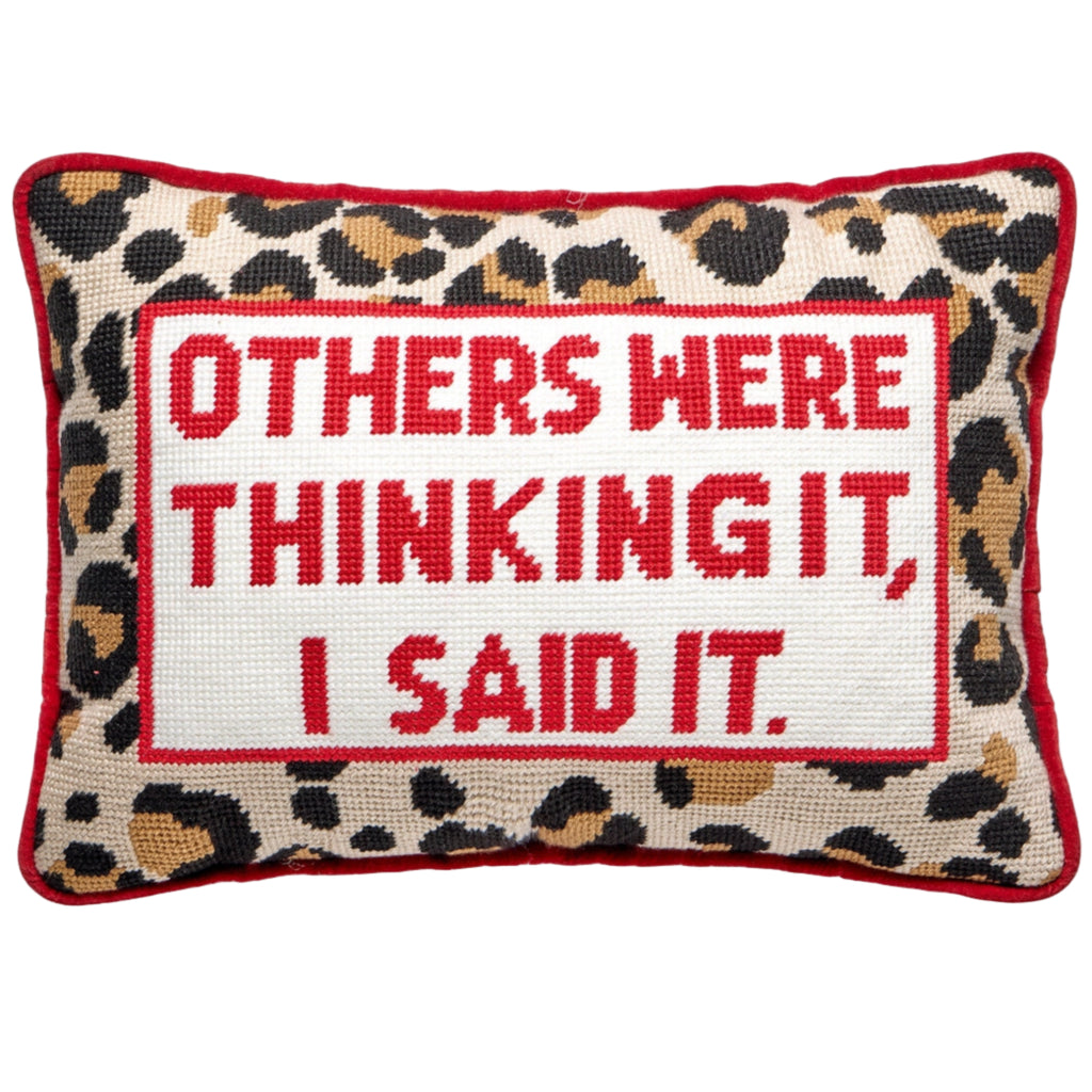 Others Were Thinking It Embroidered Pillow - The Well Appointed House 