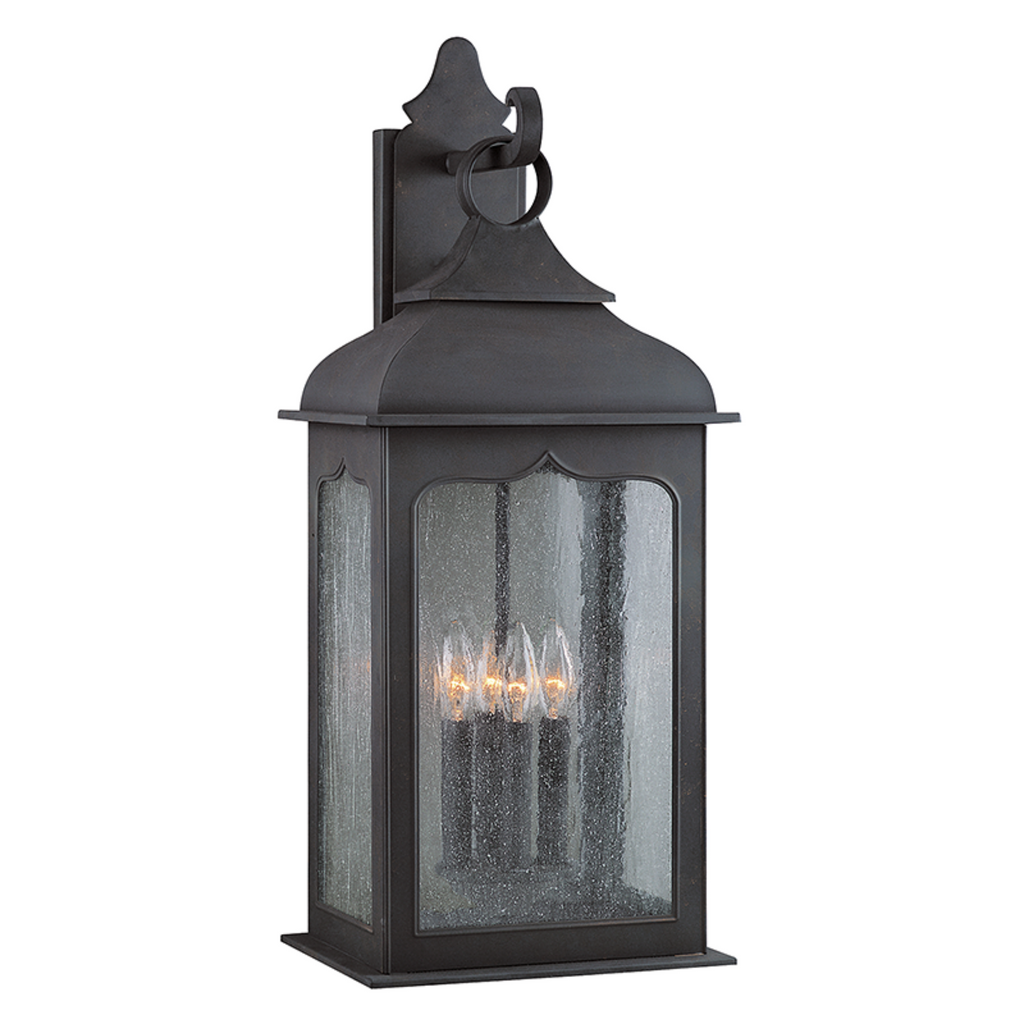 Outdoor 26" Colonial Iron Henry Street Wall Sconce - The Well Appointed House