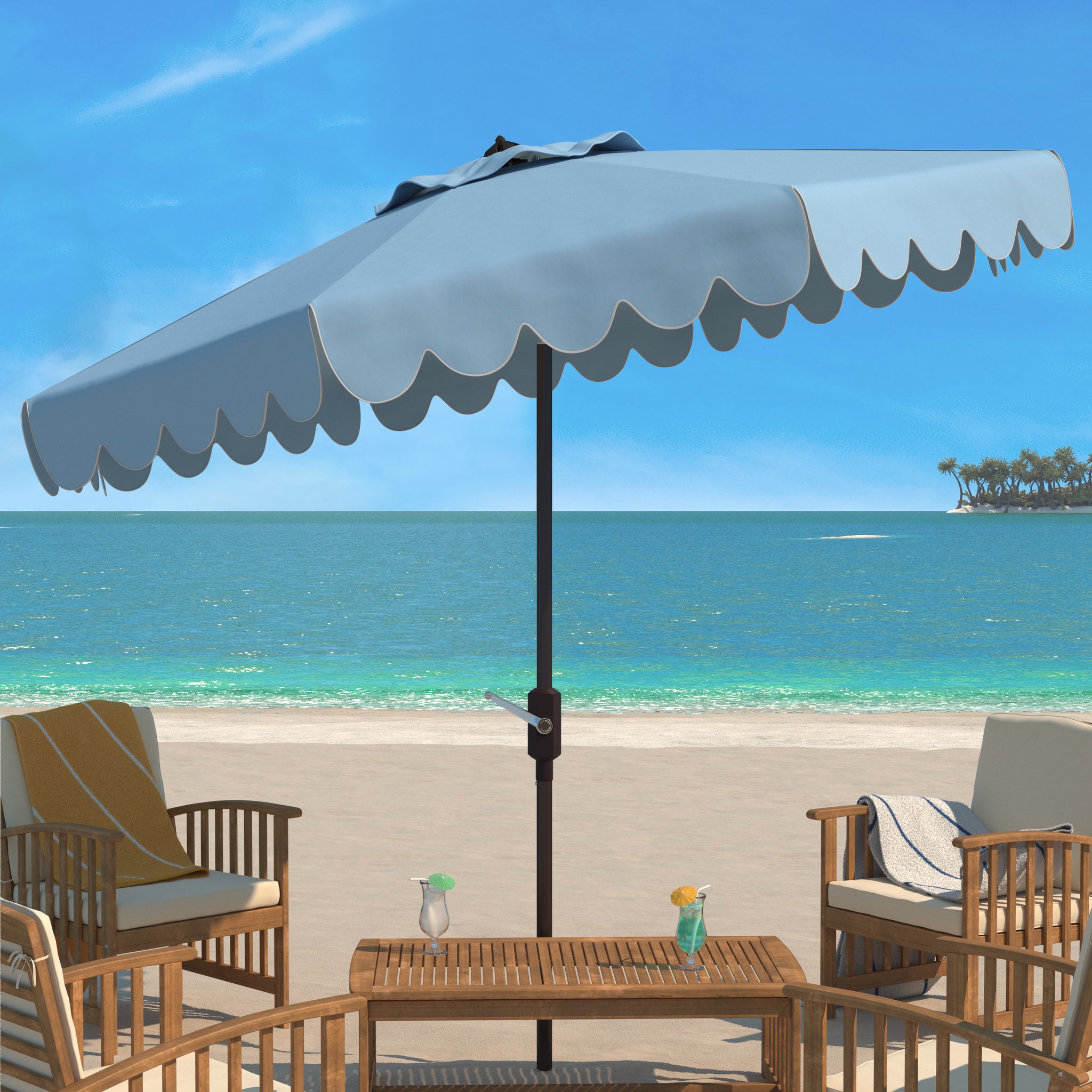 blue wave patio umbrellas Baby Scalloped Edge 9' Crank Outdoor Umbrella – The Well Appointed House Slaanesh Enjoy the perfect combination Color:GLOSS MATTE / PEARL WHITE Burton Backpack Prospect (port