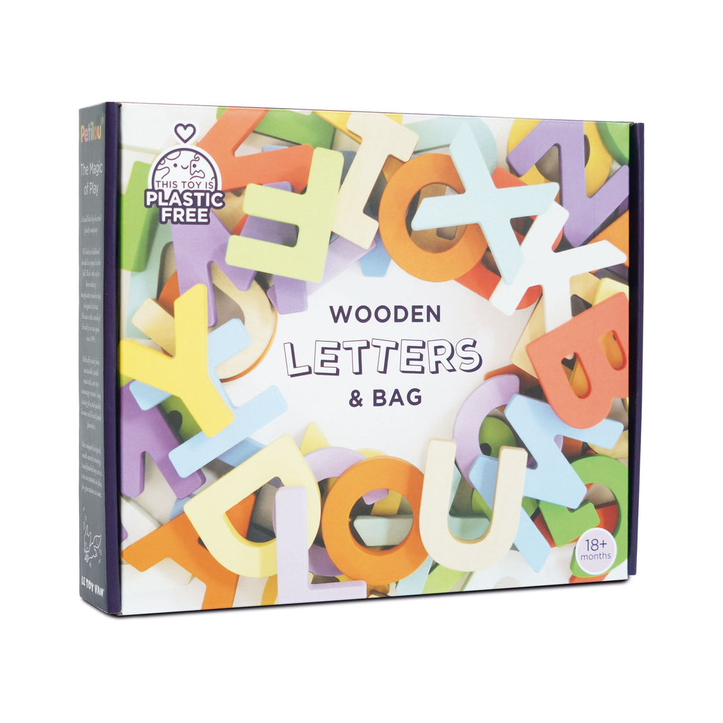 Wooden Alphabet Set & Bag - The Well Appointed House