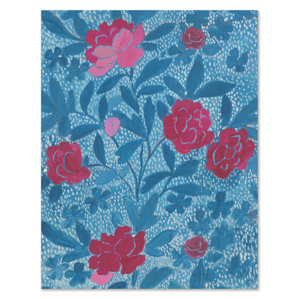 Paule Marrot, Floral Blue (Print Only)- The Well Appointed House