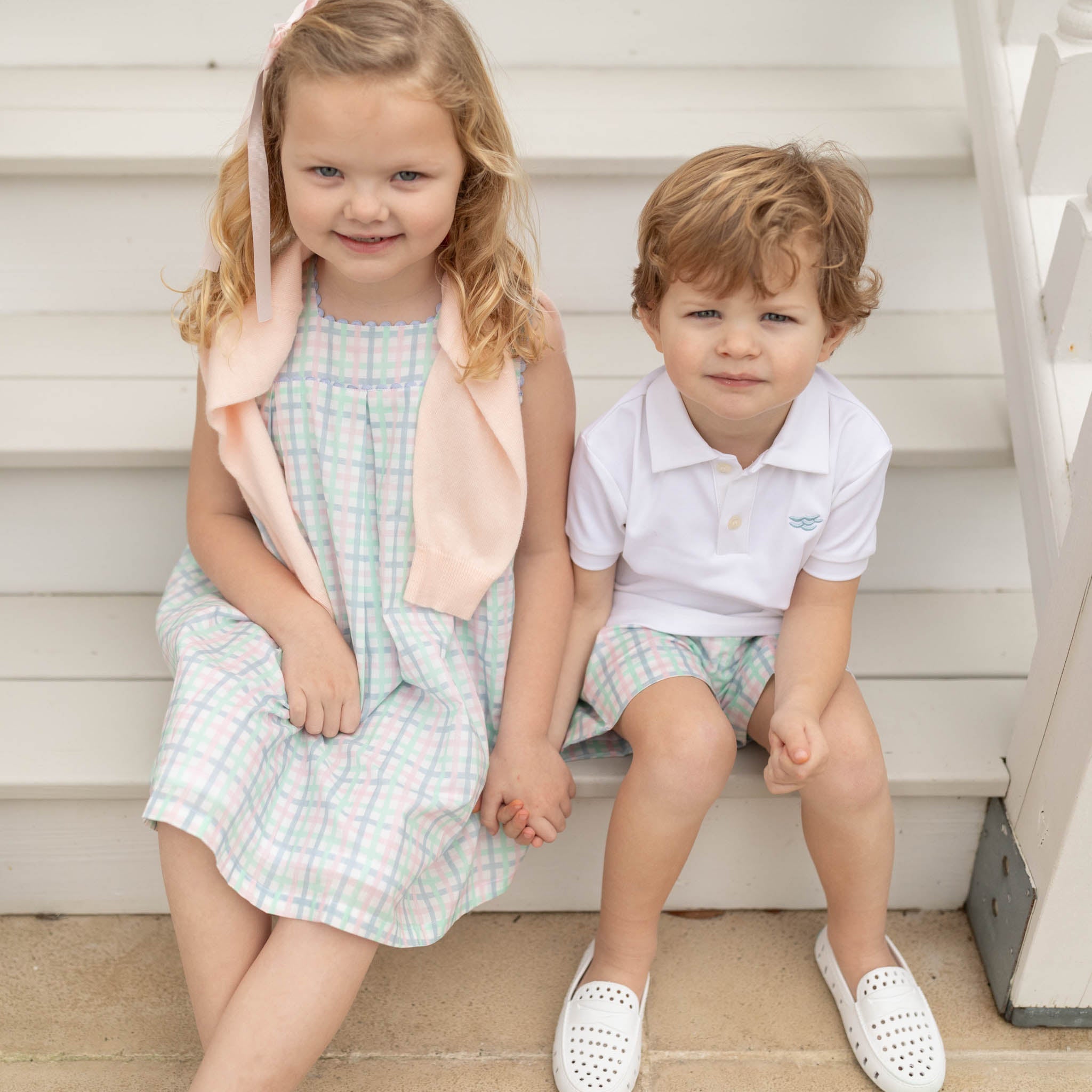 Palmer Dress in Pastel Plaid 4T Palmer Dress in Pastel Plaid 4T