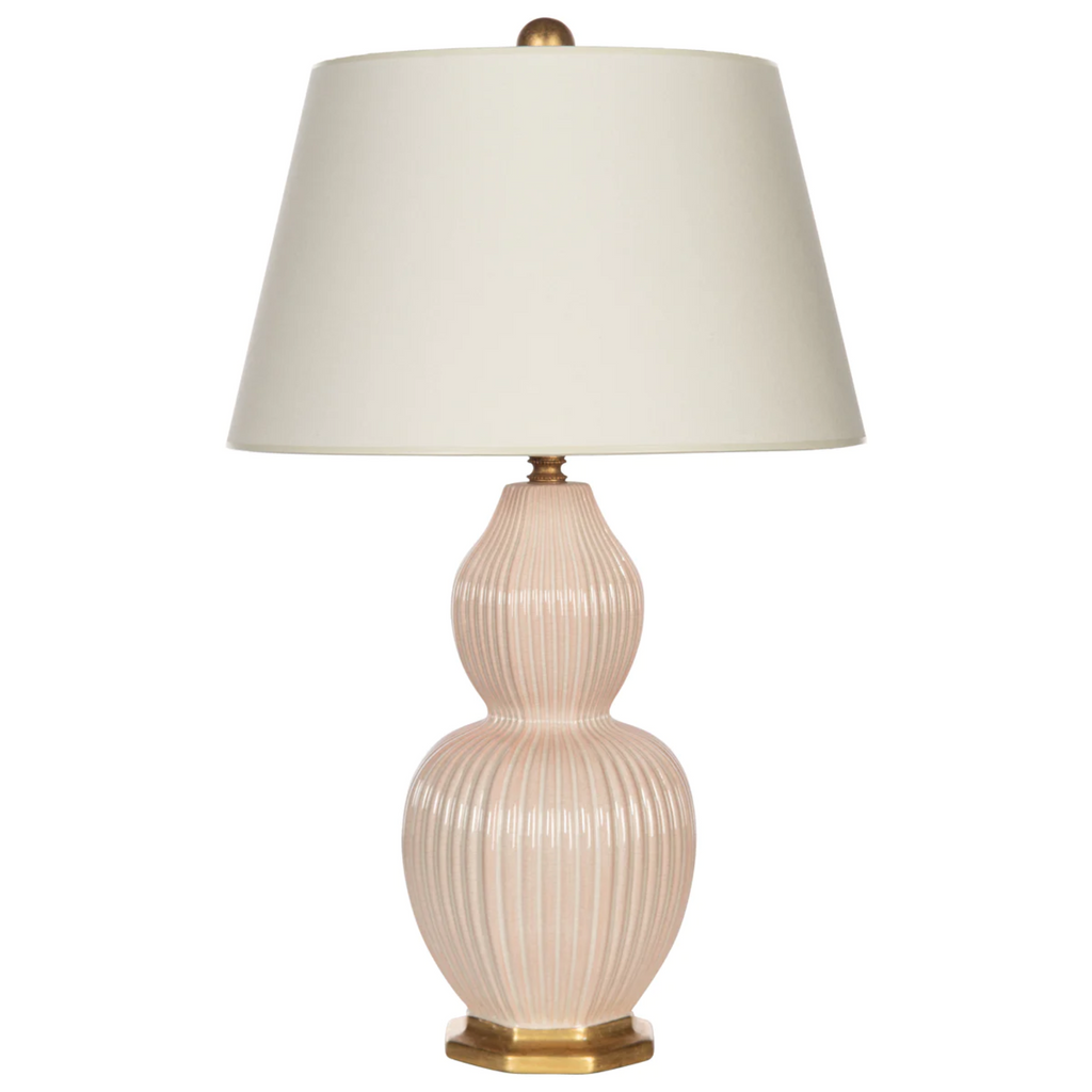 Paragon Rose Ceramic Table Lamp with Shade - The Well Appointed House