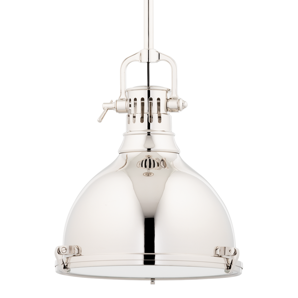 Pelham Industrial Domed Hanging Ceiling Pendant - The Well Appointed House