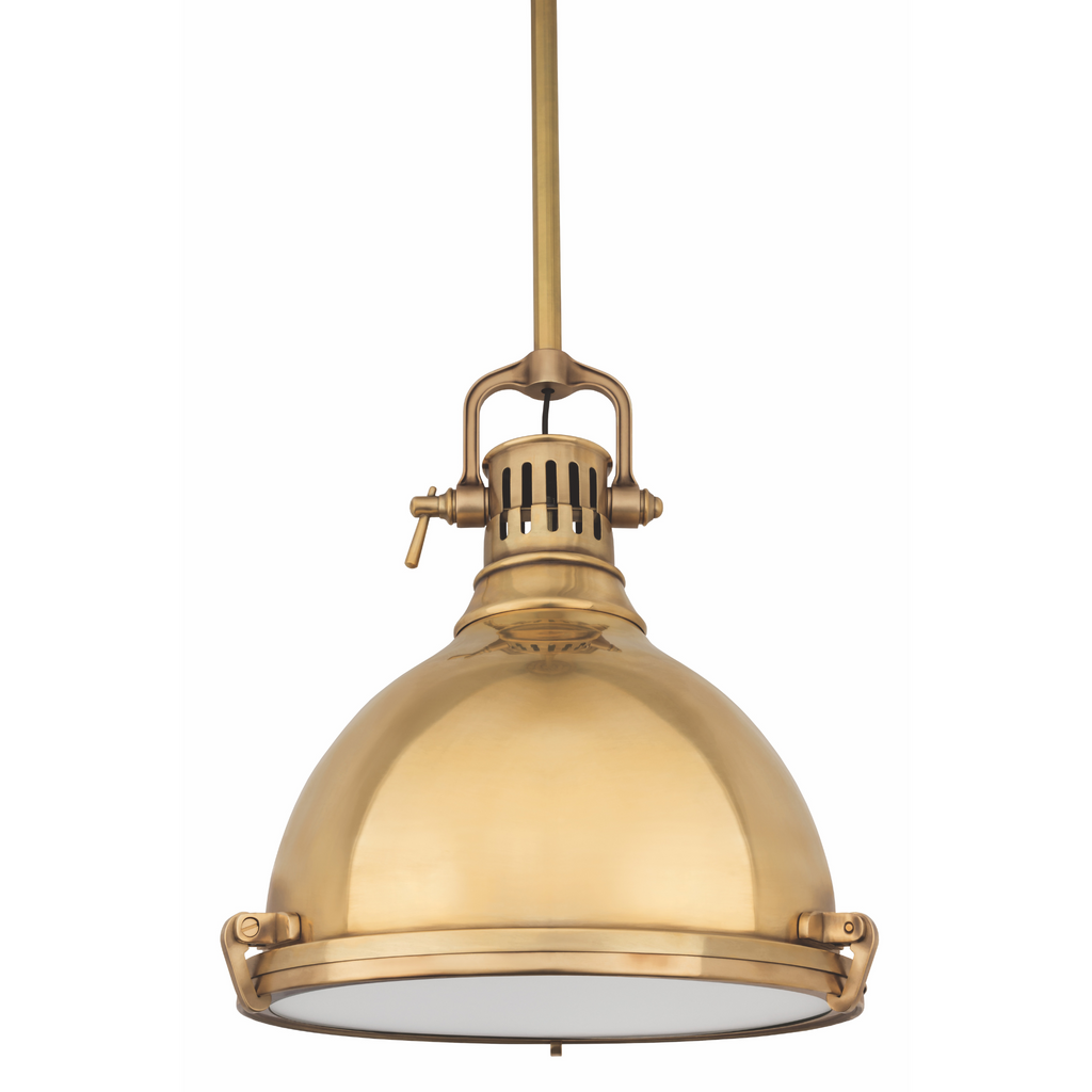 Pelham Industrial Domed Hanging Ceiling Pendant - The Well Appointed House