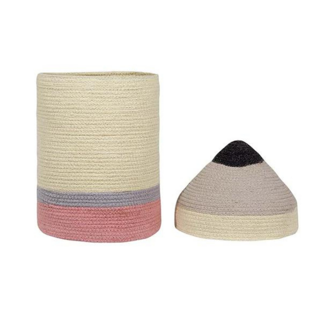 Natural Cotton Woven Pencil Basket - Little Loves Baskets & Hampers - The Well Appointed House