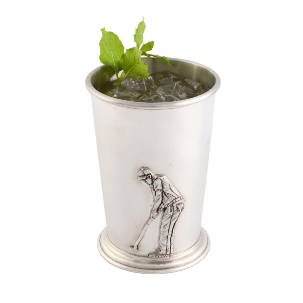 Pewter Golfer Mint Julip Cup - The Well Appointed House