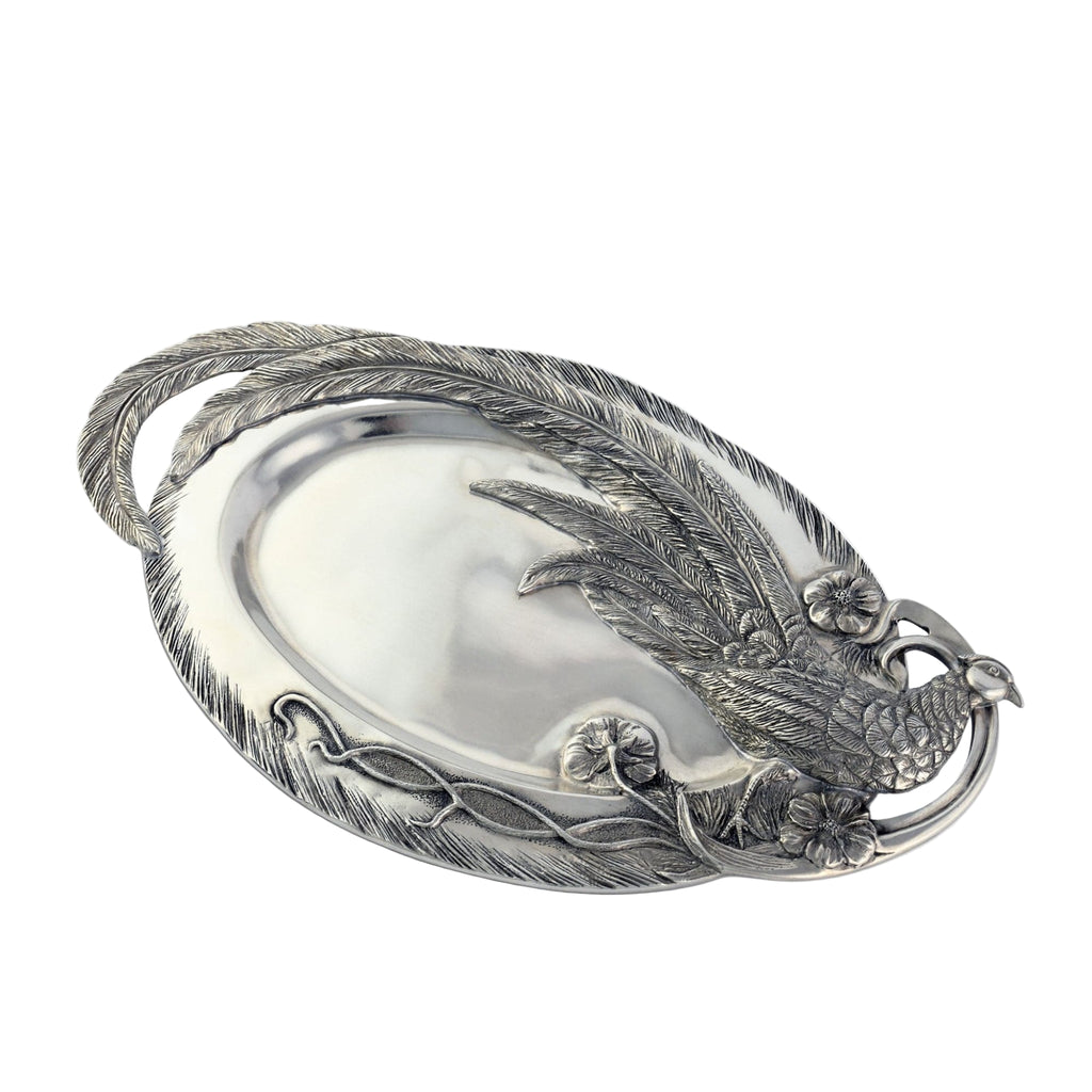 Pheasant Feather Oblong Tray - The Well Appointed House