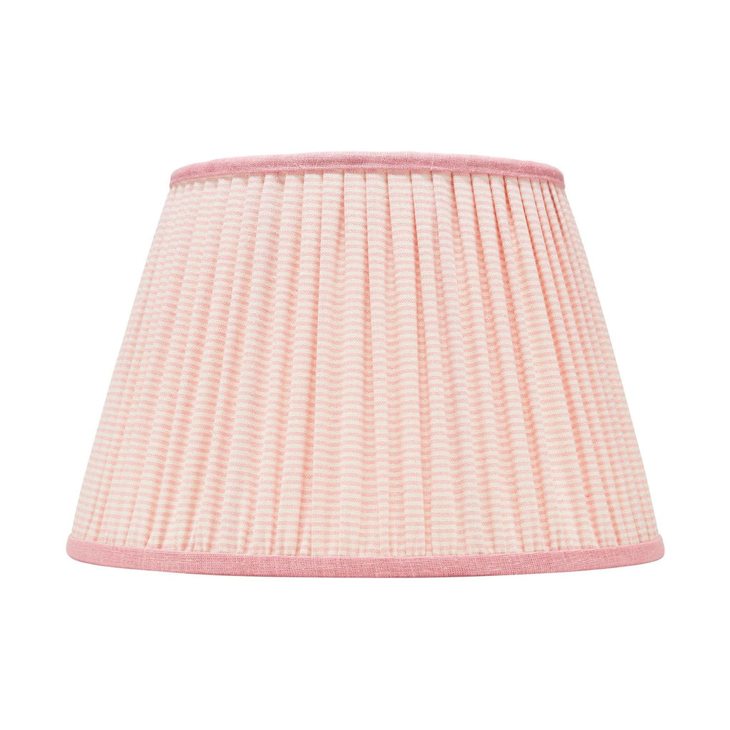 Pink Striped Pleated Lamp Shade - Available in Multiple Sizes-The Well Appointed House