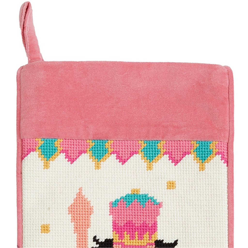 Pink Nutcracker Embroidered Stocking - The Well Appointed House 