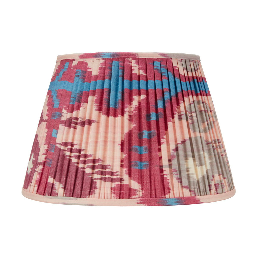 Pink and Fuschia Ikat Pleated Lamp Shade - Available in Multiple Sizes-The Well Appointed House