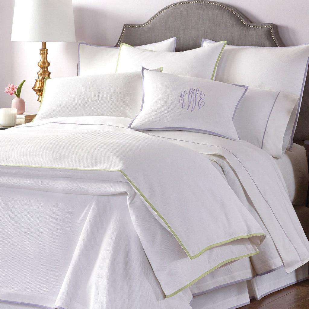 Pique II Duvet Cover With Optional Monogram - The Well Appointed House