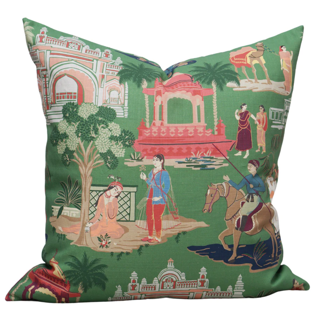 Bara Bazaar Pillow Cover in Viridian - The Well Appointed House