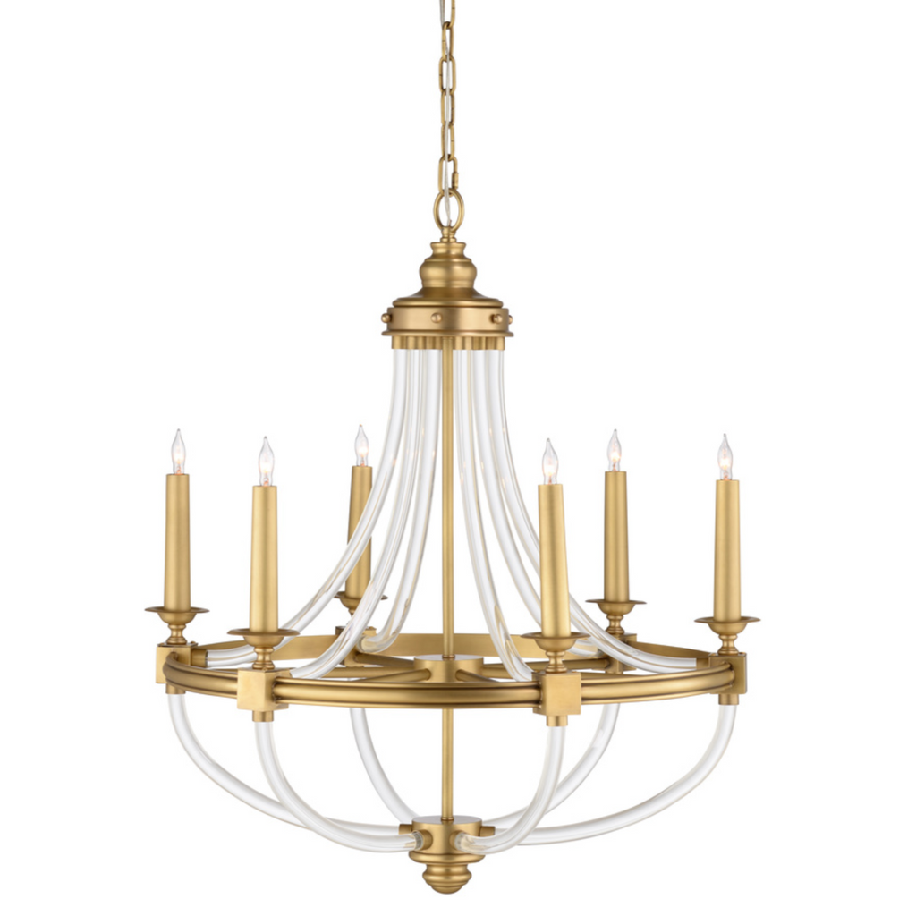 Prospect Brass Chandelier - The Well Appointed House