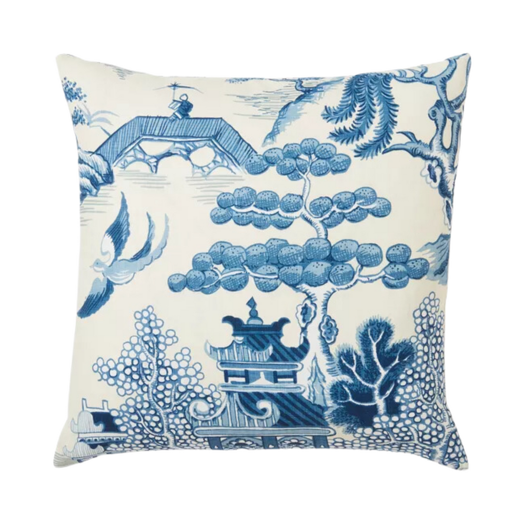 Lee Jofa Willow Lake Print Decorative Throw Pillow - The Well Appointed House