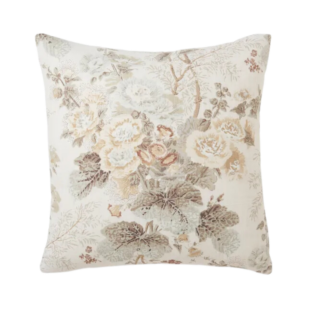 Lee Jofa Althea Linen Print Decorative Throw Pillow - The Well Apointed House