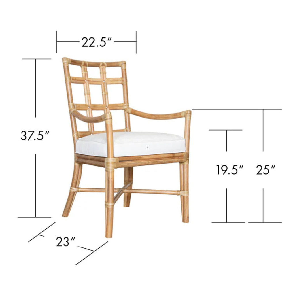 Seville Armchair in Natural -  The Well Appointed House