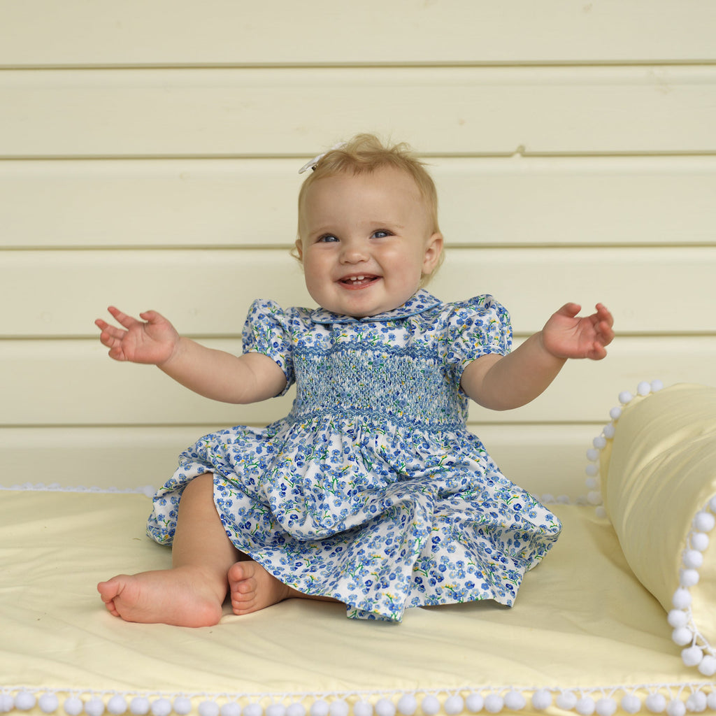 Forget Me Not Smocked Dress & Bloomers - The Well Appointed House