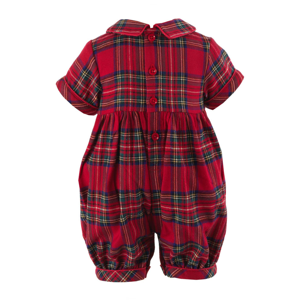 Christmas Tree Smocked Babysuit - The Well Appointed House