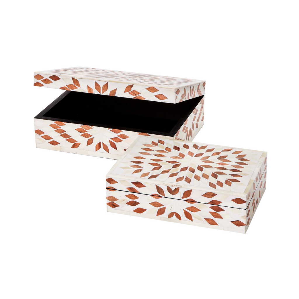 Raffles S2 Hinged Covered Box - The Well Appointed House