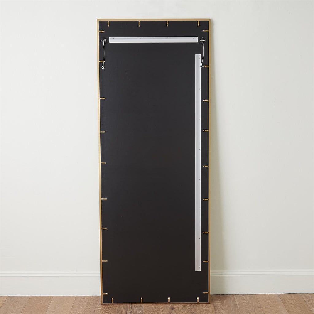 Brass Reeves Floor Mirror - The Well Appointed House