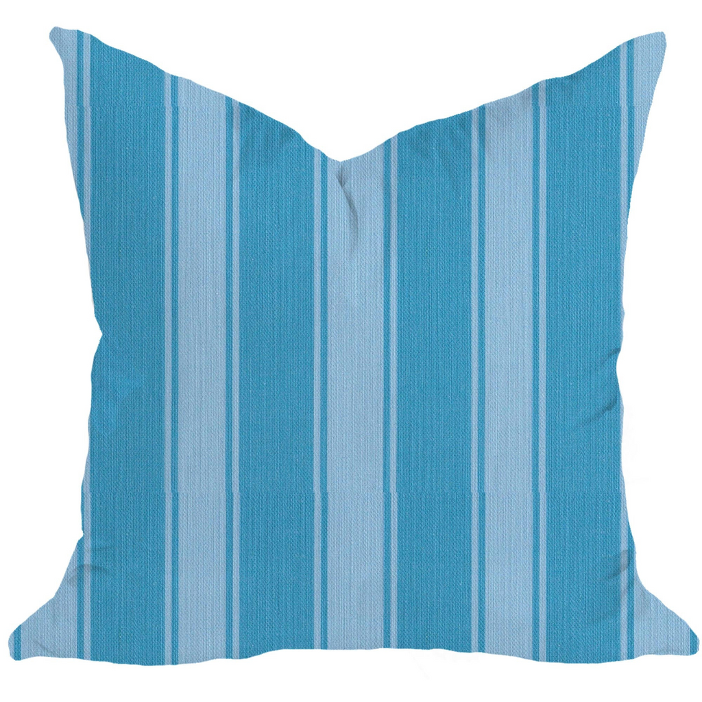 Riviera Pillow Cover in Porcelain and Sky Blue - The Well Appointed House