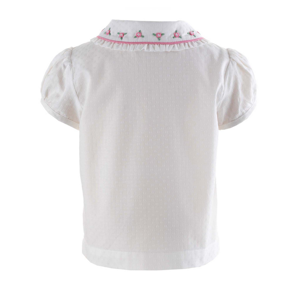 Rosebud Embroidered Blouse - The Well Appointed House