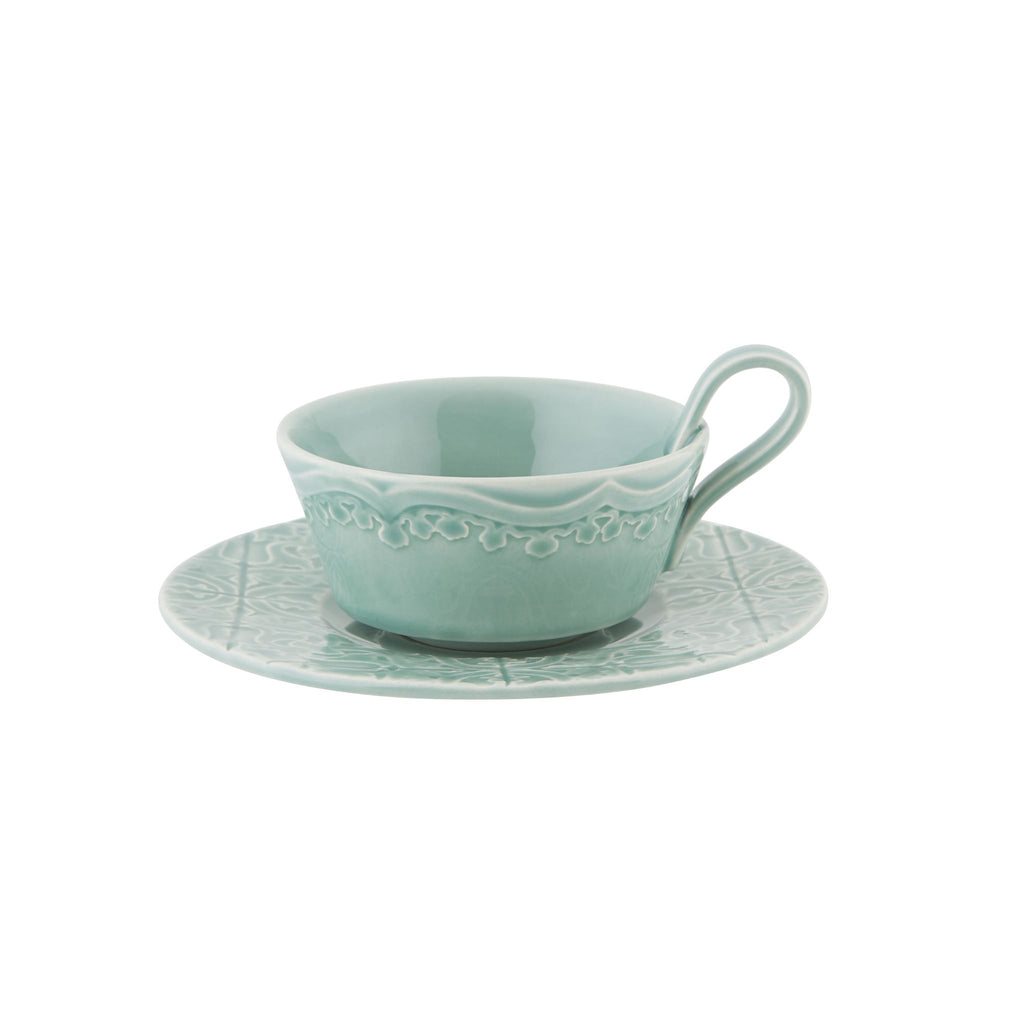 Rua Nova Tea Cup and Saucer, Morning Blue- The Well Appointed House