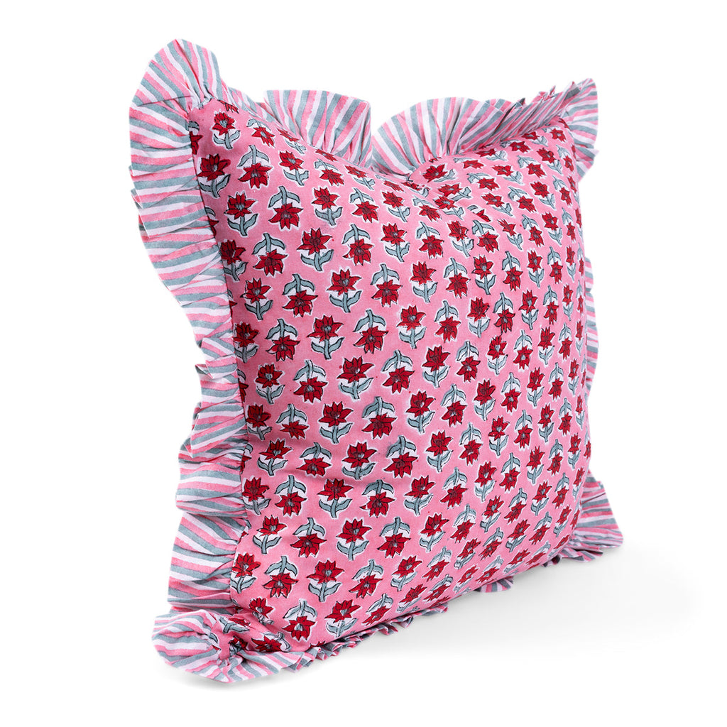 Ruffle Throw Pillow in Sabrina - The Well Appoitned House