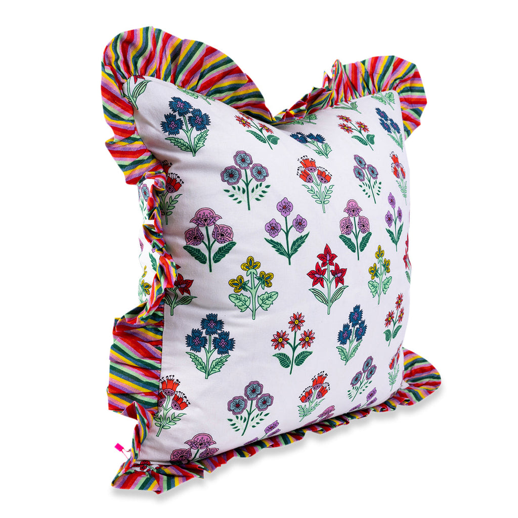 Ruffle Throw Pillow in Santini - The Well Appointed House