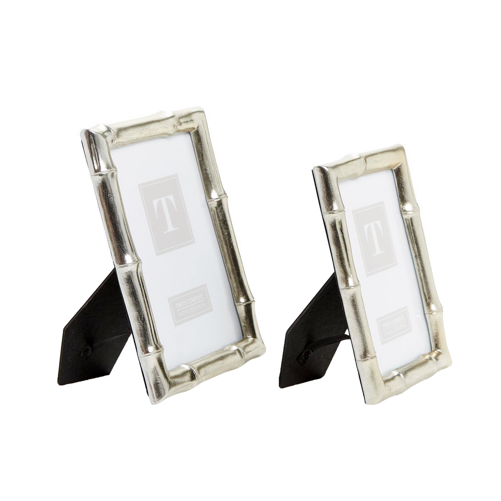 S2 Silver Faux Bamboo Photo Frame - The Well Appointed House
