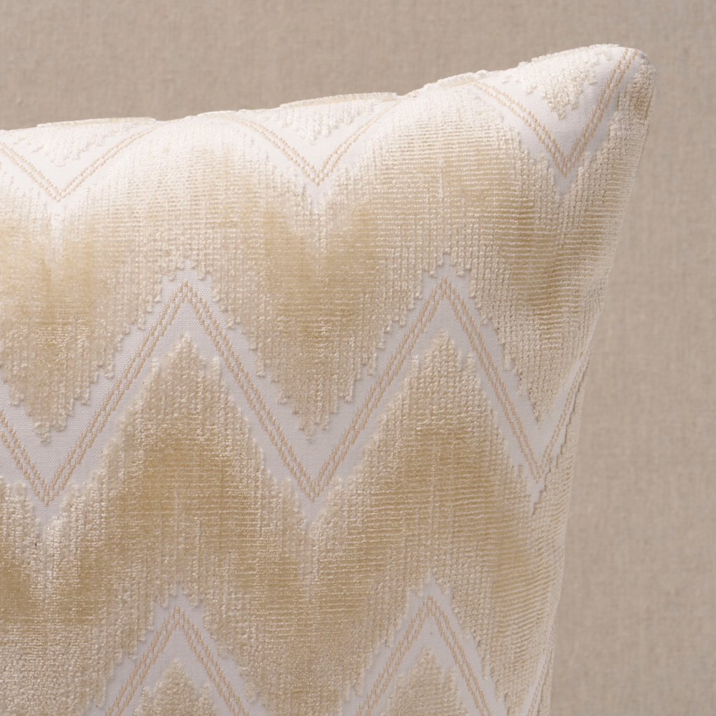 Chevron Velvet Throw Pillow - The Well Appointed House