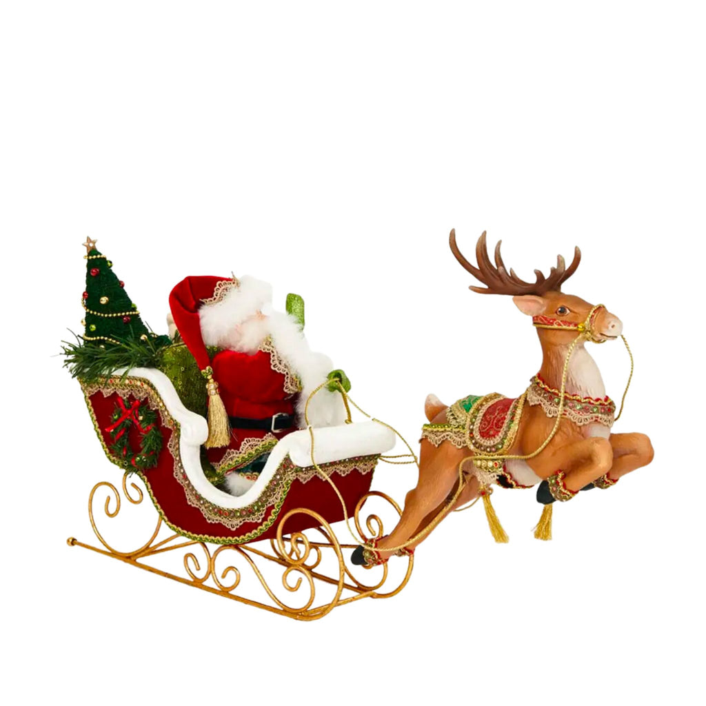 Santa & Reindeer Table Top- The Well Appointed House
