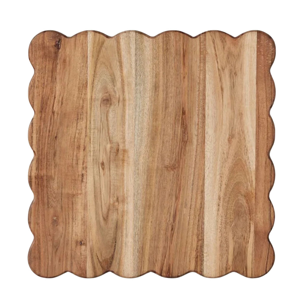 Scalloped Cutting Board in Medium Square - The Well Appointed House