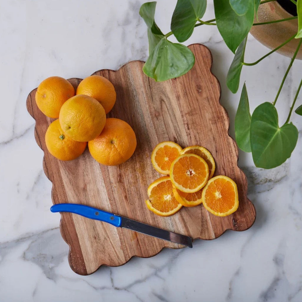 Scalloped Cutting Board in Medium Square - The Well Appointed House